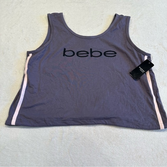 NWT Bebe Sleepwear Tie Back Crop Tank - Picture 8 of 13